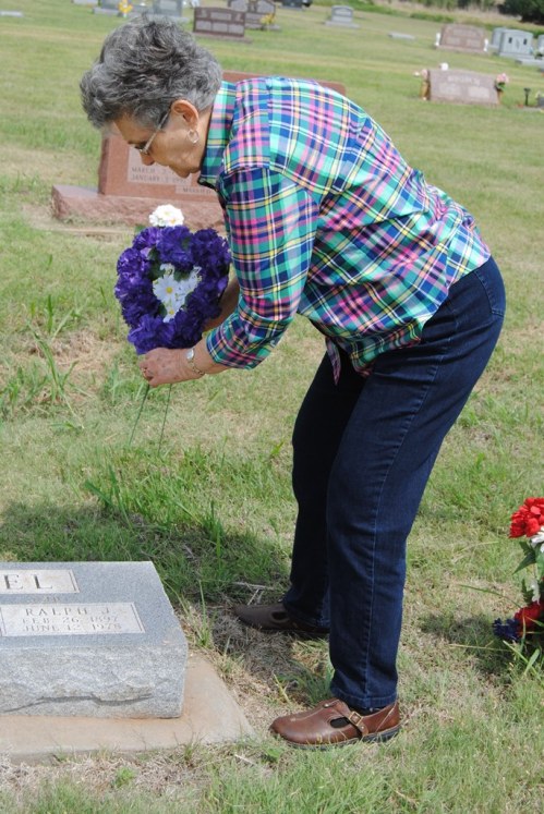 I loved that I was the one who would take her there for her last time of decorating all of the graves of most of her relatives.